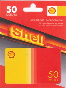 Picture of $50.00 Shell Gift Card Affixed to Backer (Bundle of 30)